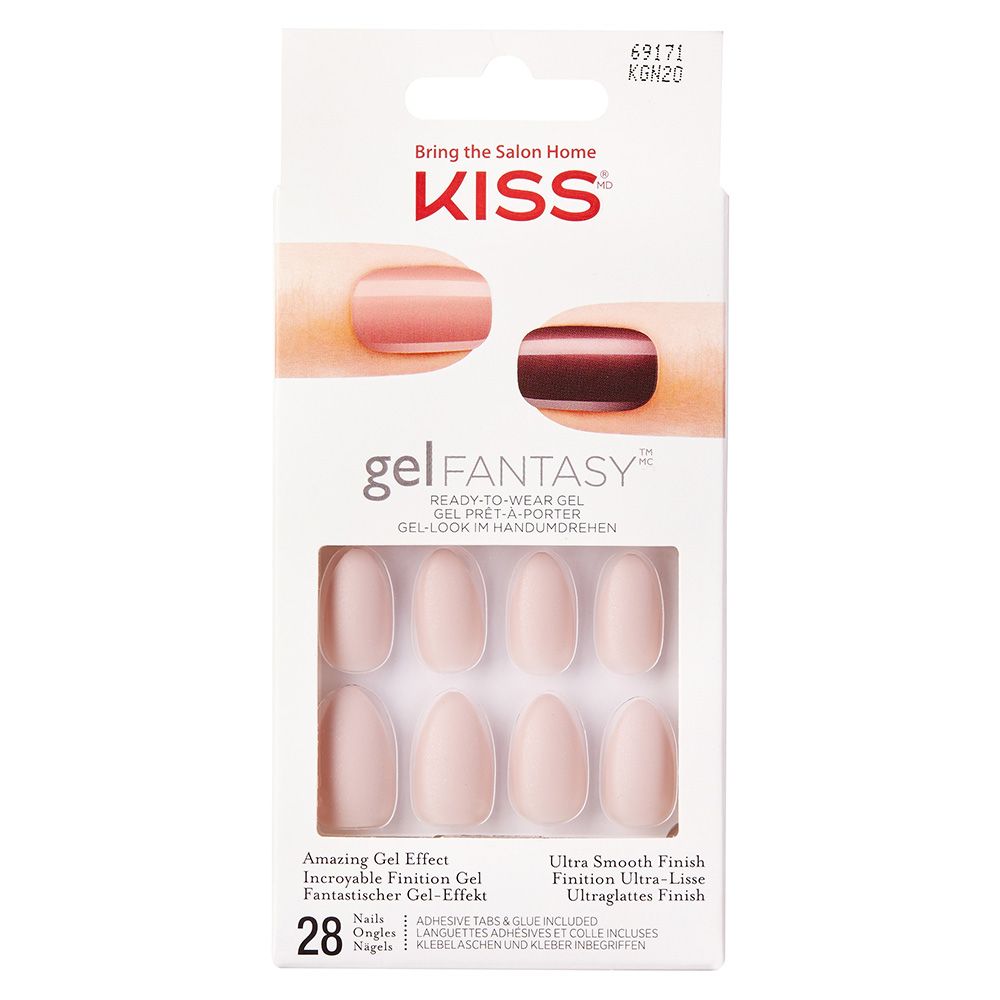 KISS - Gel Fantasy Nails Medium Length - Beige