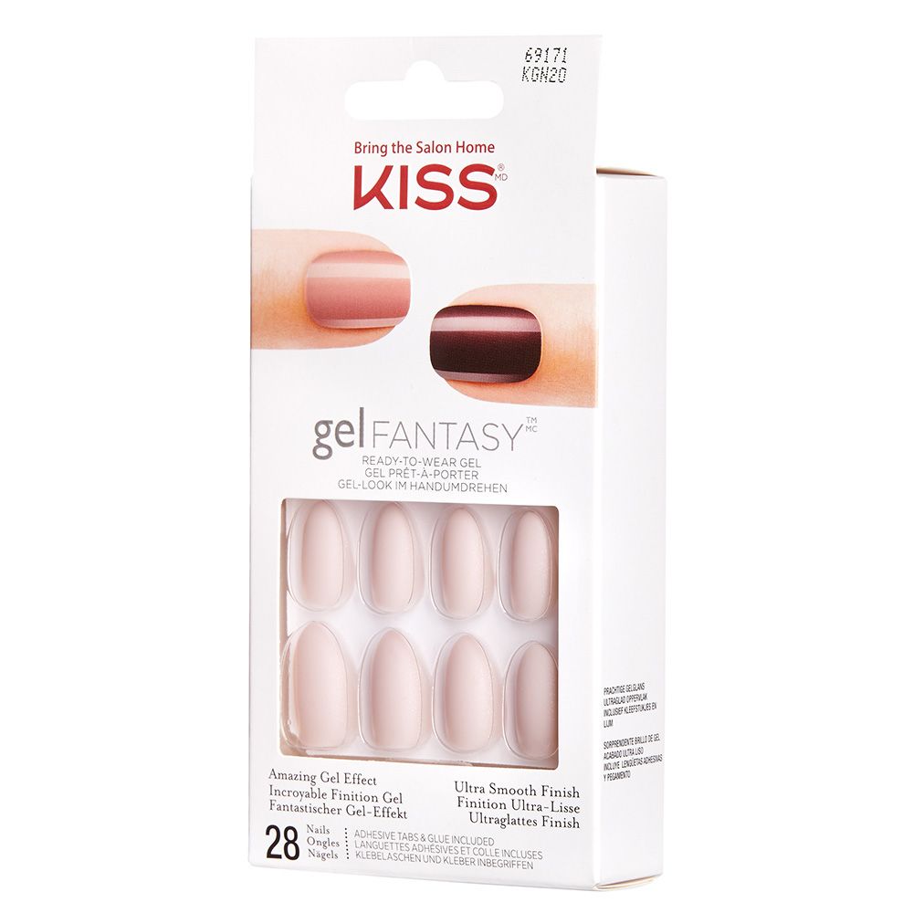 KISS - Gel Fantasy Nails Medium Length - Beige