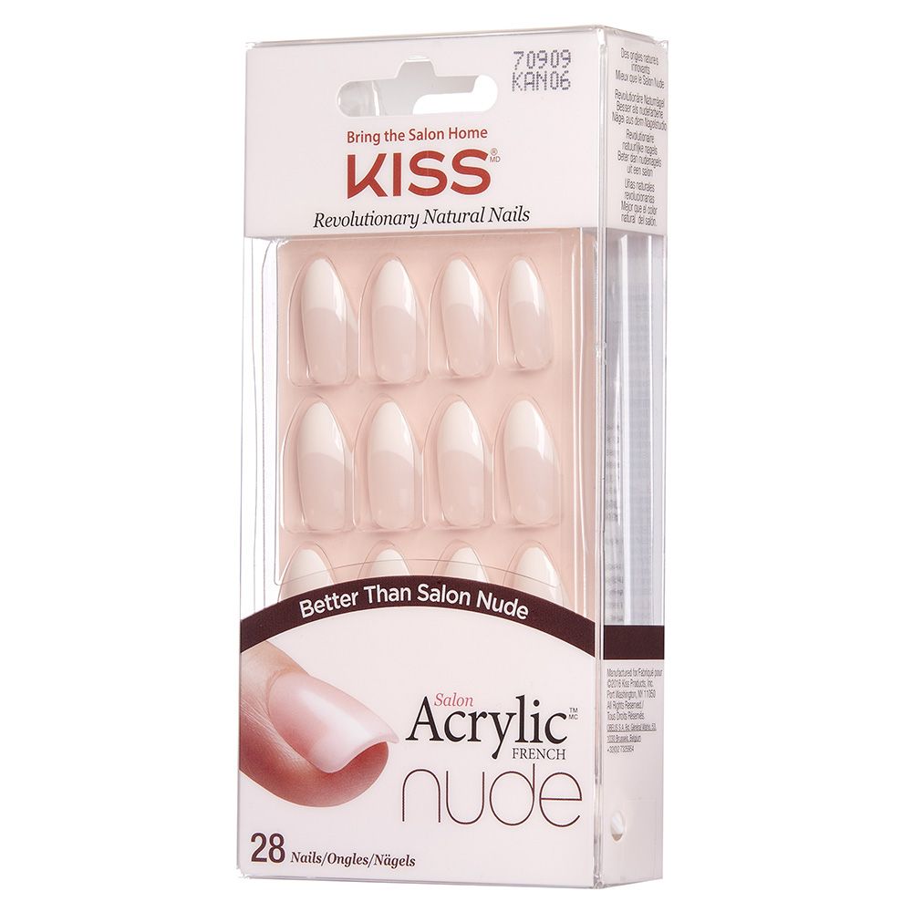 KISS - Salon Acrylic Nude French Nails KAN06