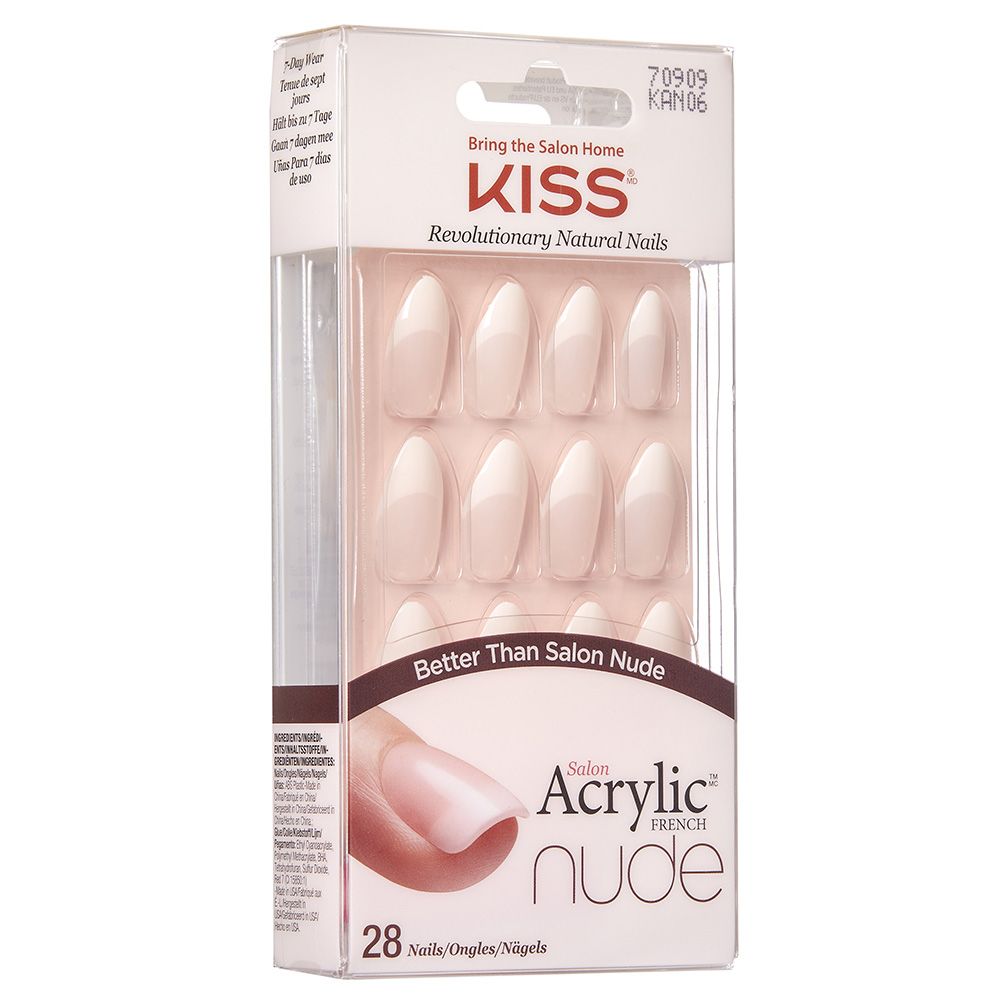 KISS - Salon Acrylic Nude French Nails KAN06