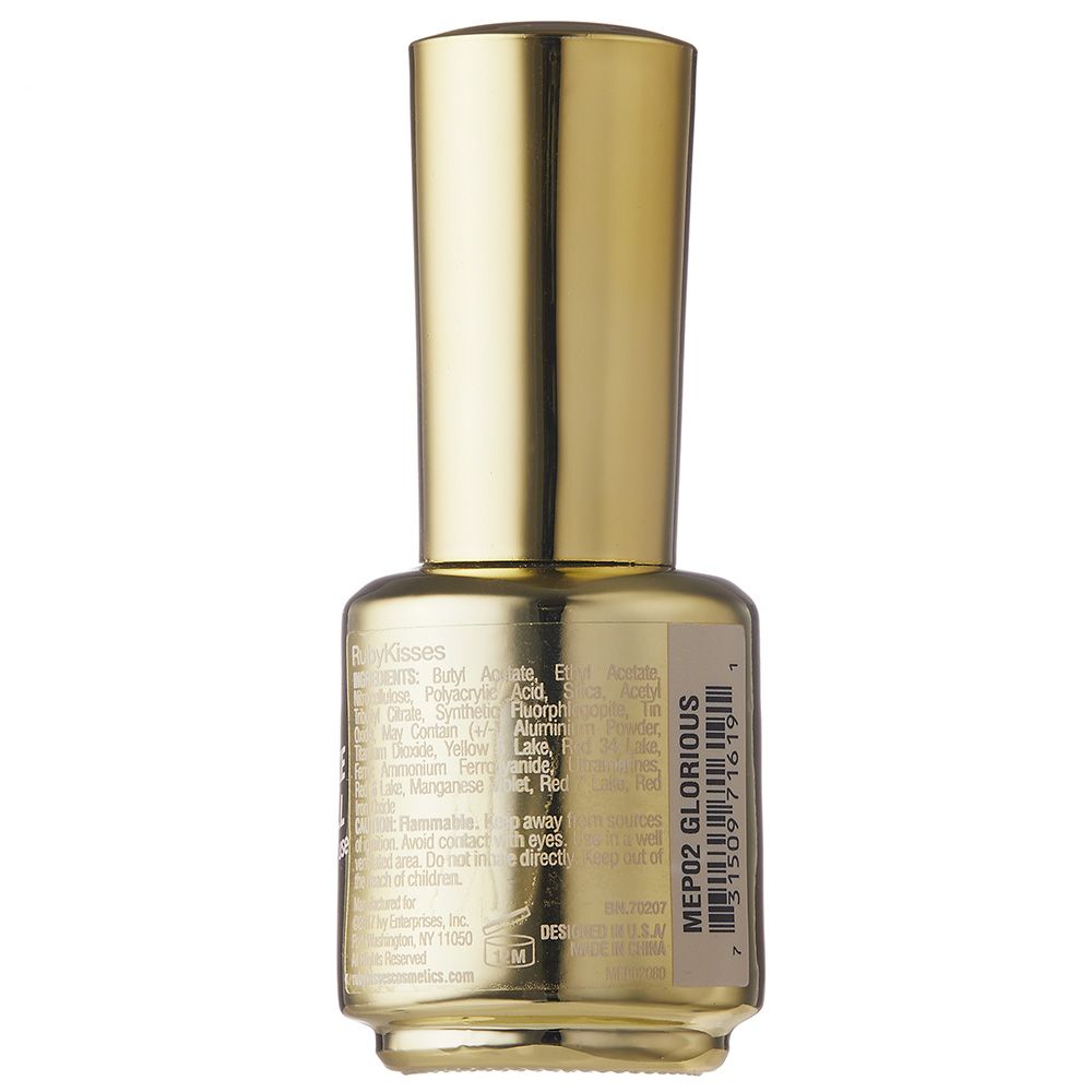 Kiss - Ruby Kisses Mirror Effect Nail Polish - Glorious Gold