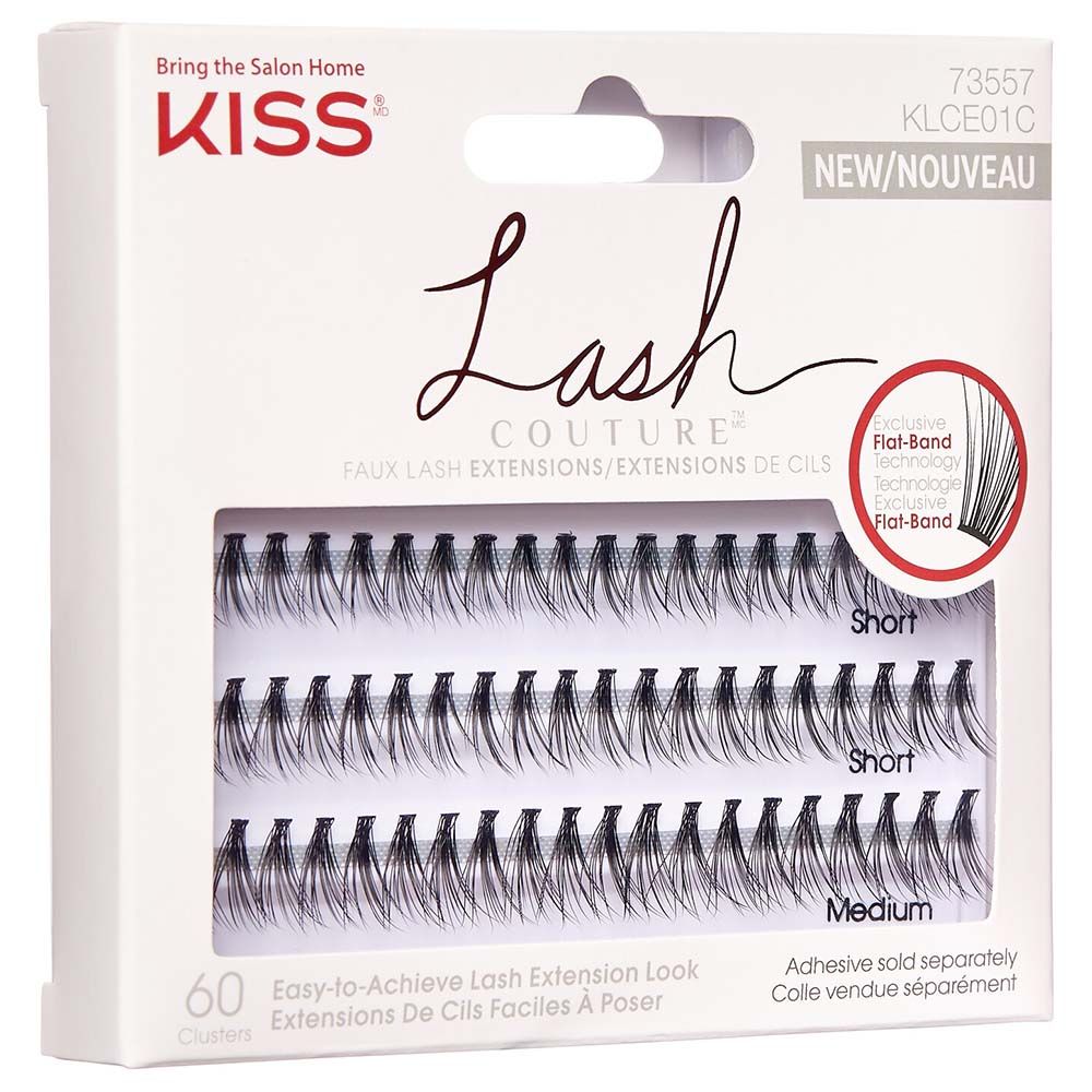 Kiss - Lash Couture Faux Extensions - 60pcs - Black