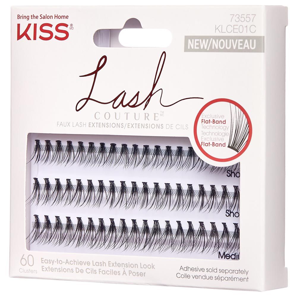 Kiss - Lash Couture Faux Extensions - 60pcs - Black