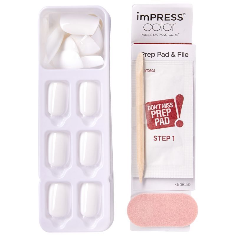 Kiss - Impress Nails Color - Frosting - White 