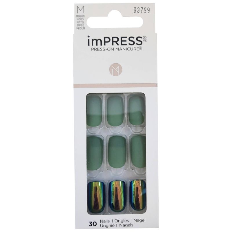 Kiss - Impress Nails Medium - Here We Go - Green