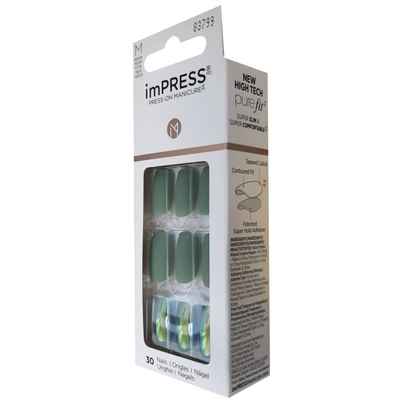 Kiss - Impress Nails Medium - Here We Go - Green