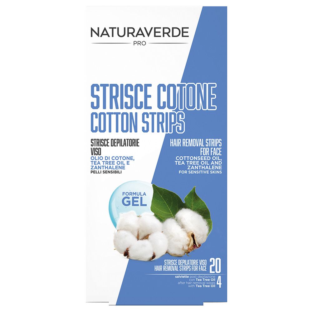 Naturaverde - Hair Removal Strips For Face W/ Cottonseed Oil