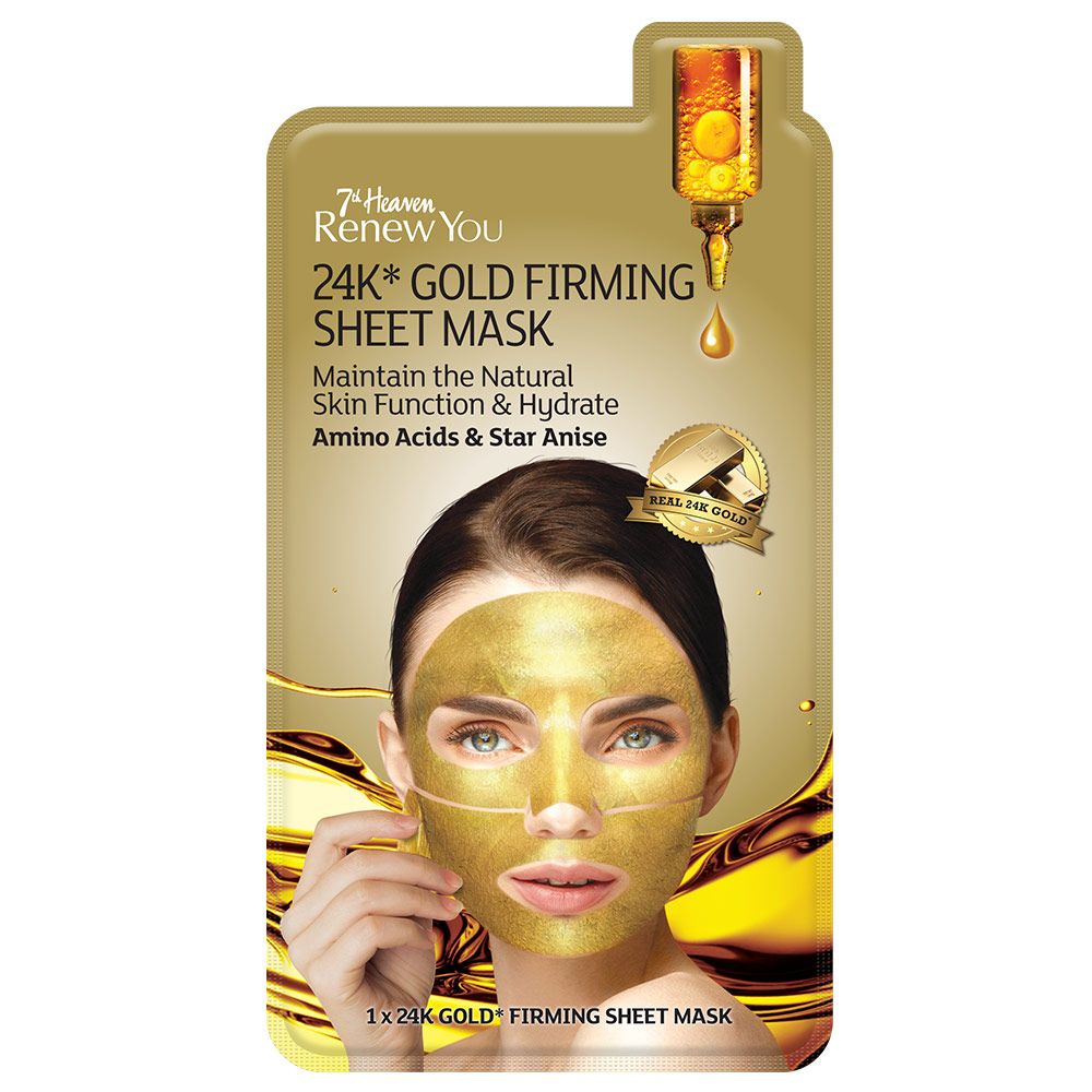 7th Heaven - Renew You 24K Gold Firming Face Sheet Mask