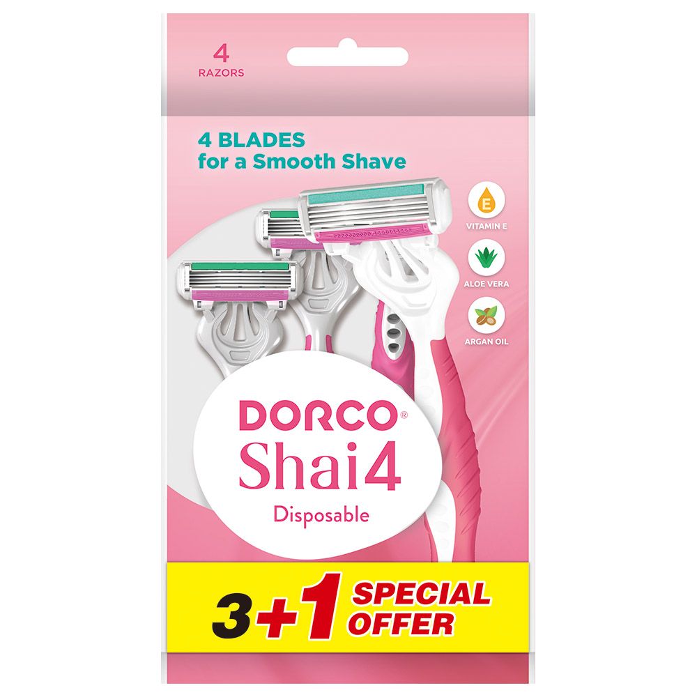 Dorco - Shai 4 Women Disposable Razor Pack Of 4