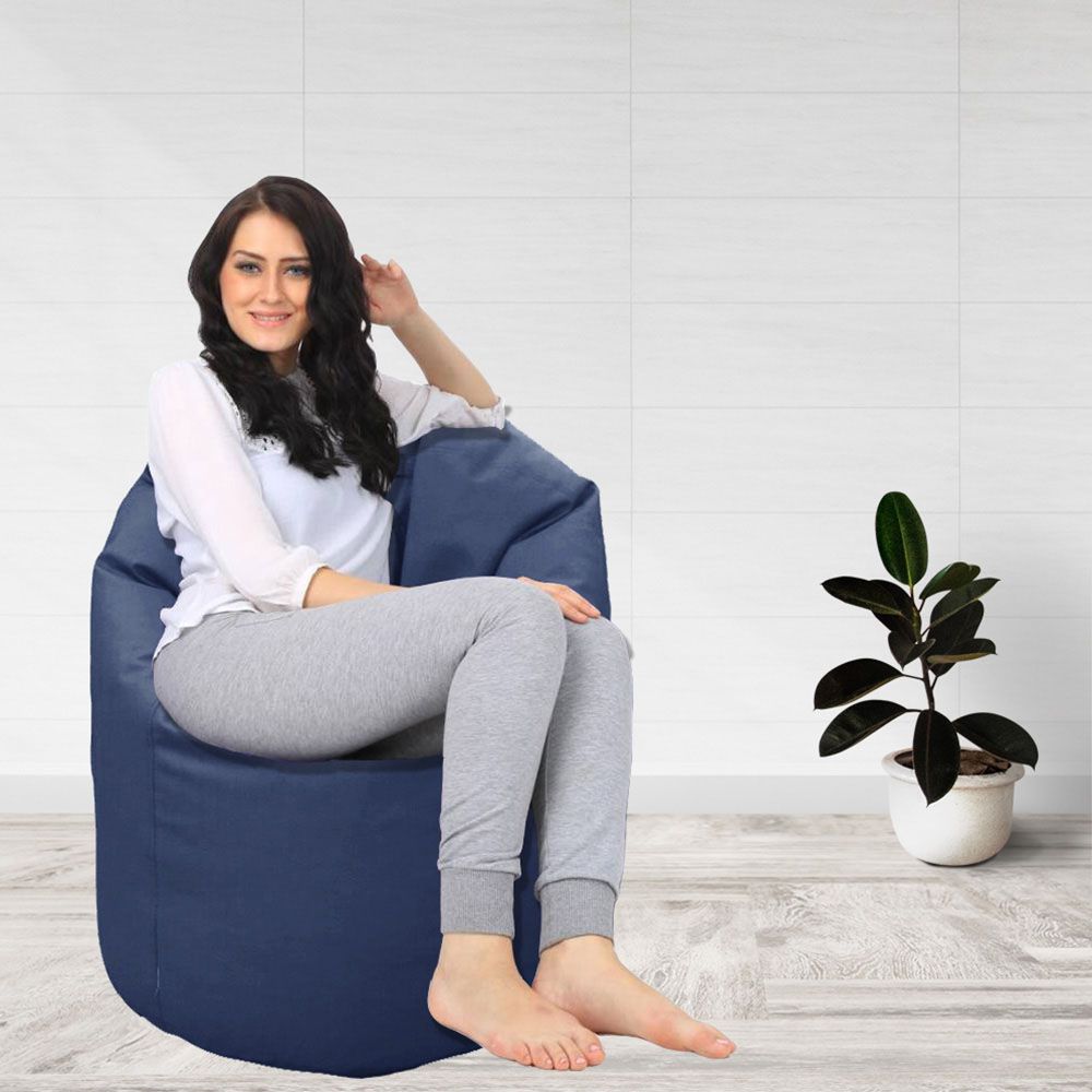 Cotton Home - Comfy Bean Bag - Navy Blue