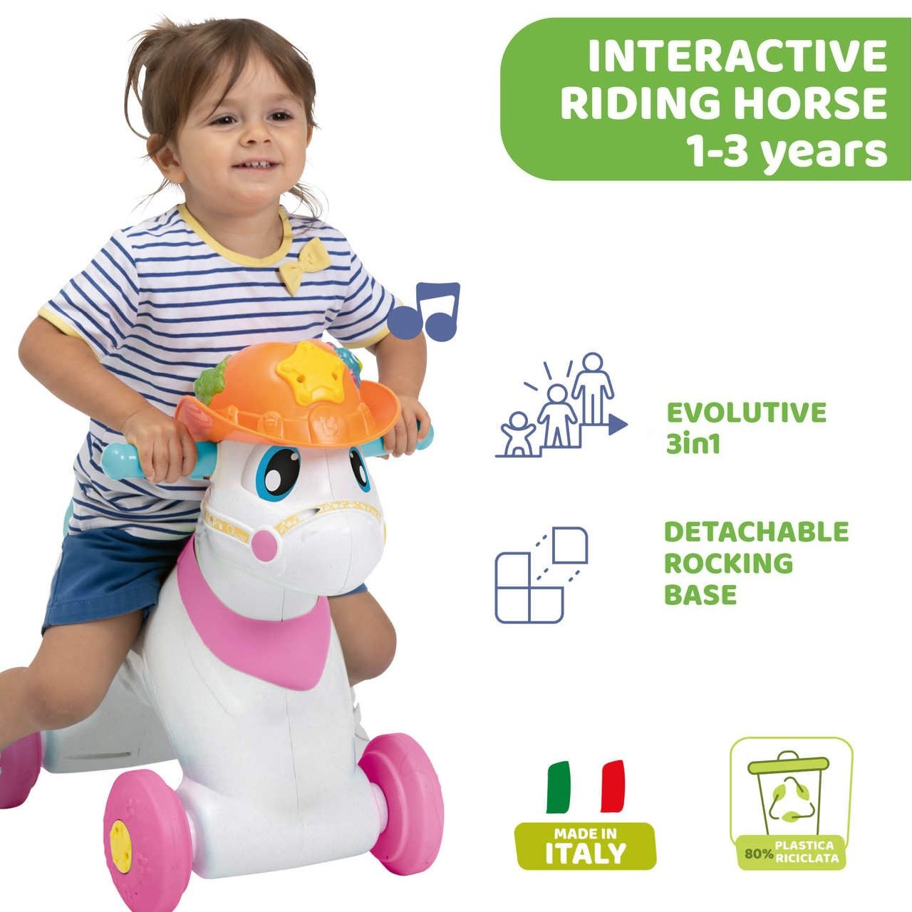 Chicco - Miss Baby Rodeo & Friends Riding Horse