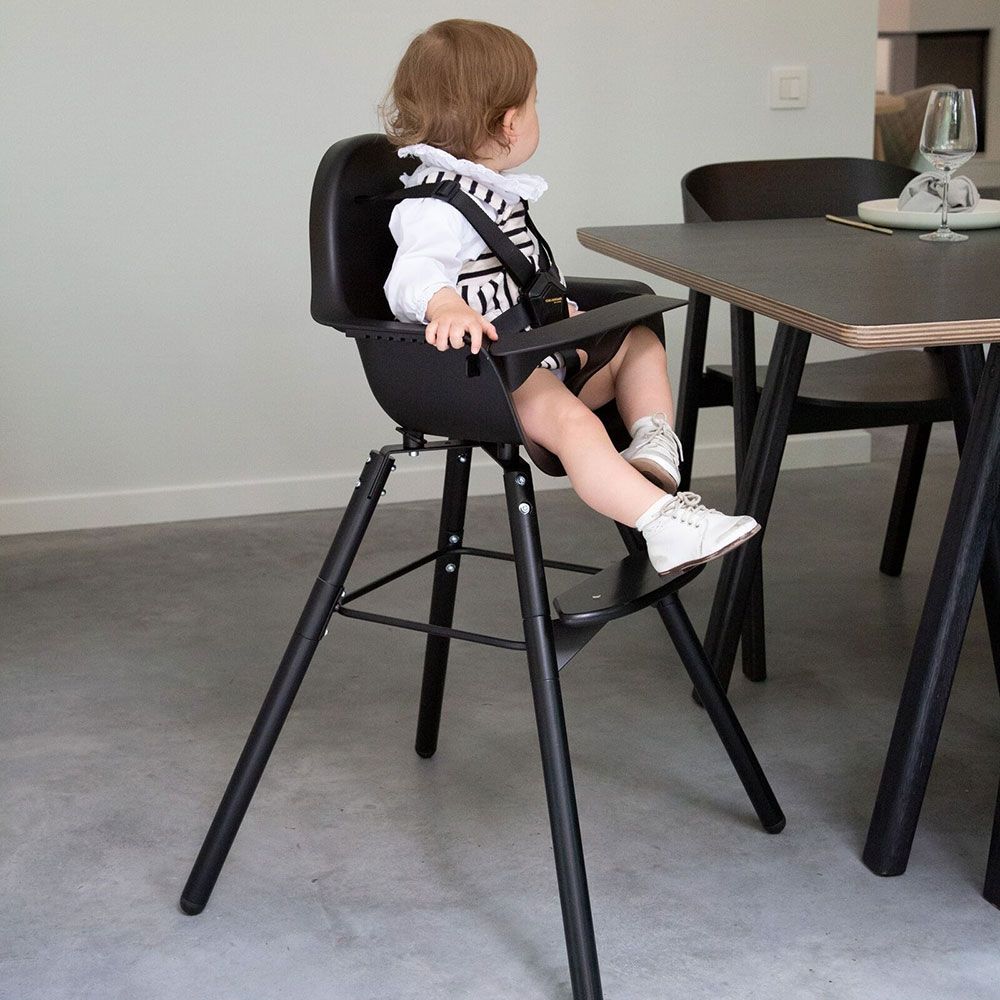 CHILDHOME Evolu 2 Chair with Bumper - Black