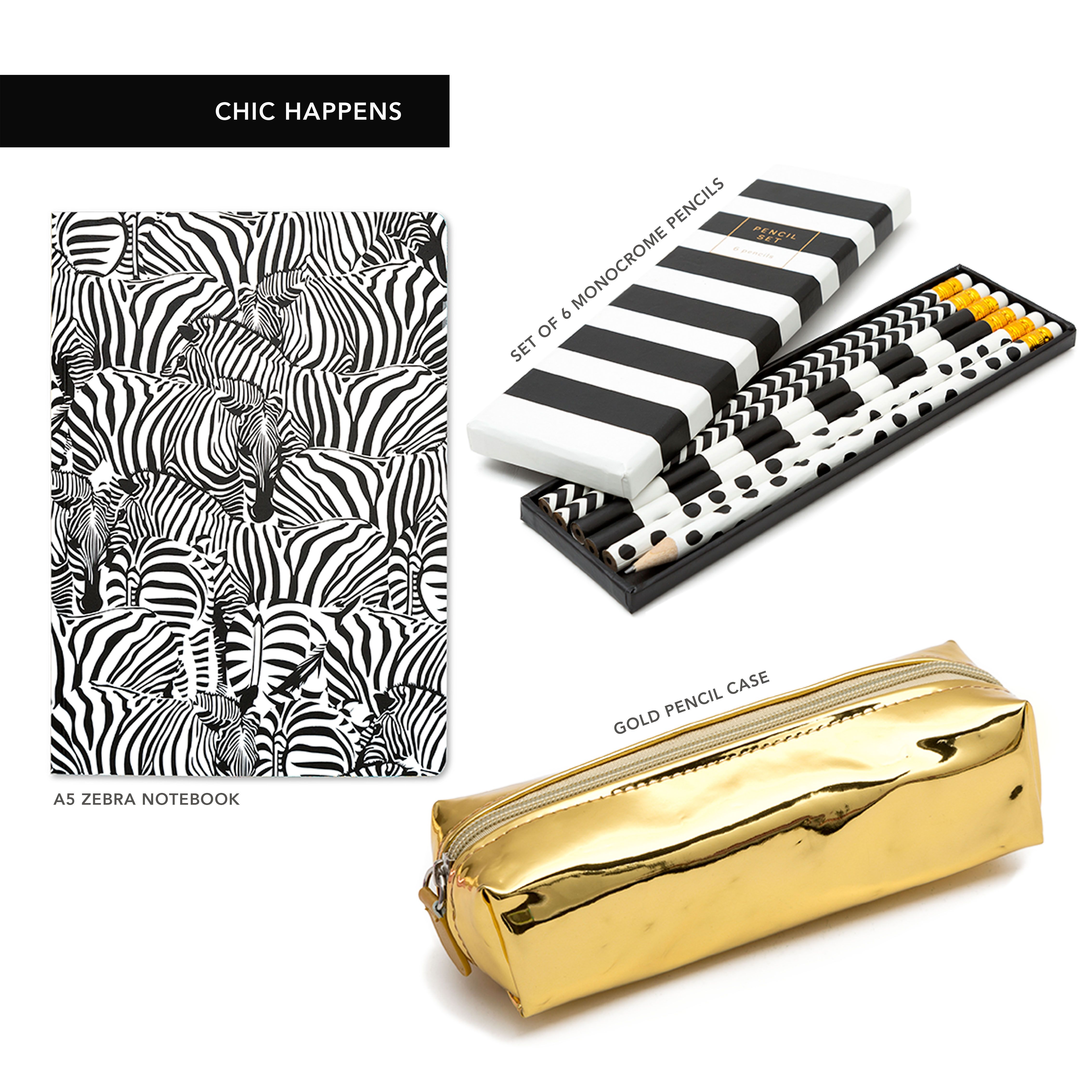 Go Stationery - Chic Happens Stationery Set