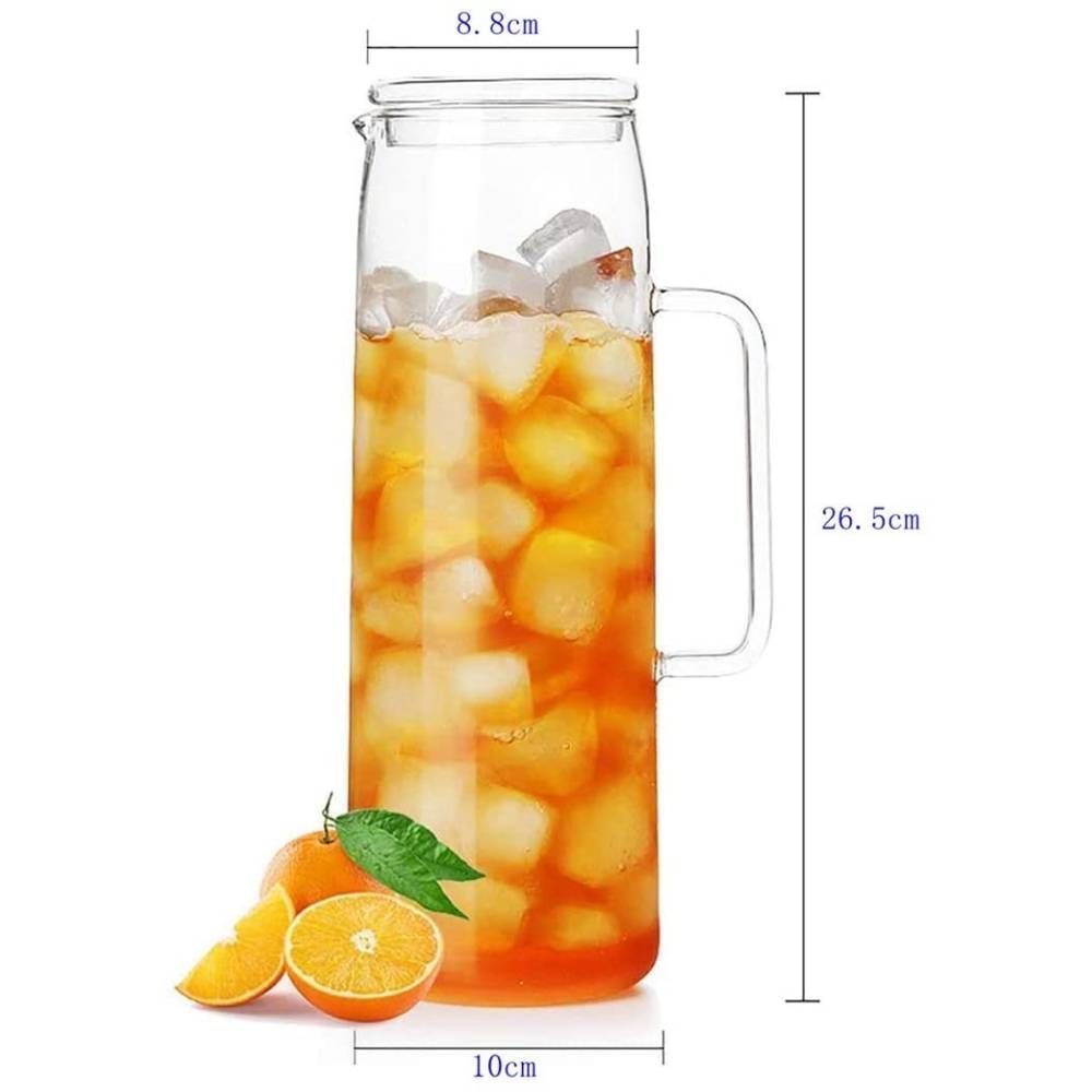 1Chase - Heat Resistant Borosilicate Water Jug 1500ml