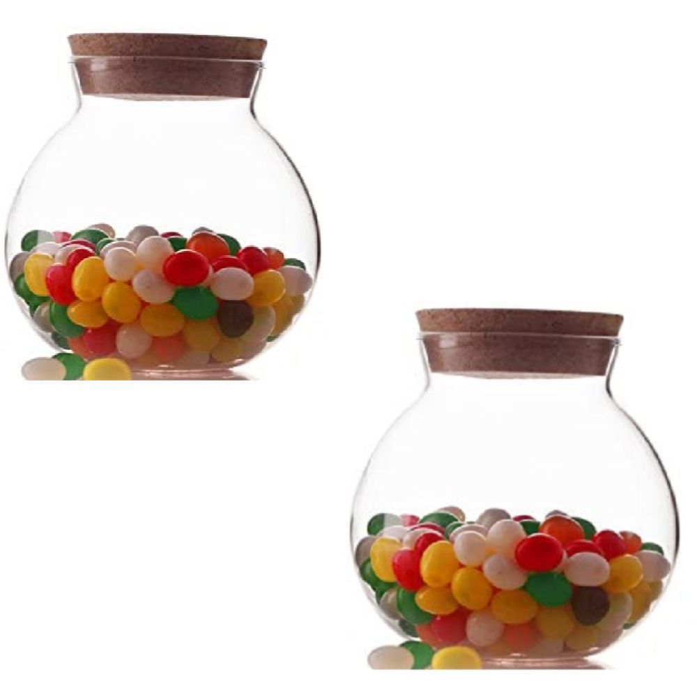 1Chase - Borosilicate Glass Storage Jar 500ml - Pack Of 4