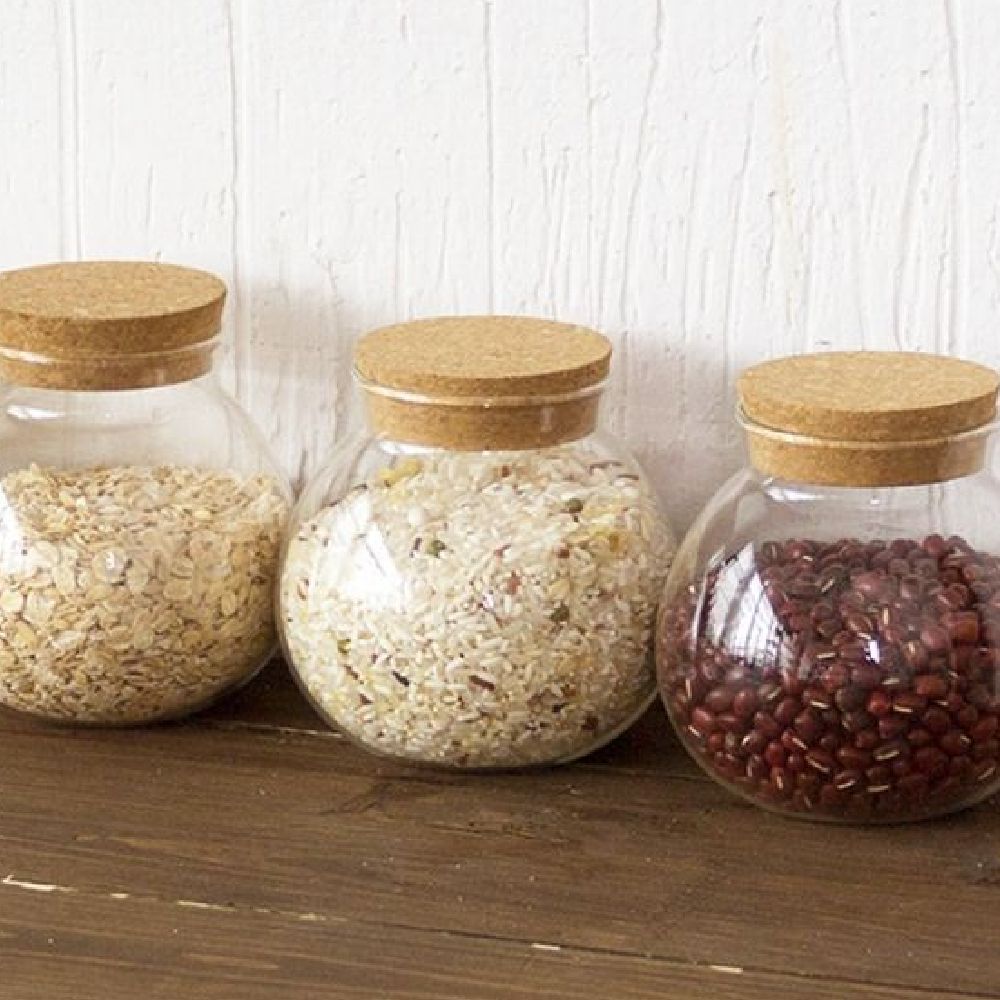 1Chase - Borosilicate Glass Storage Jar 500ml - Pack Of 4