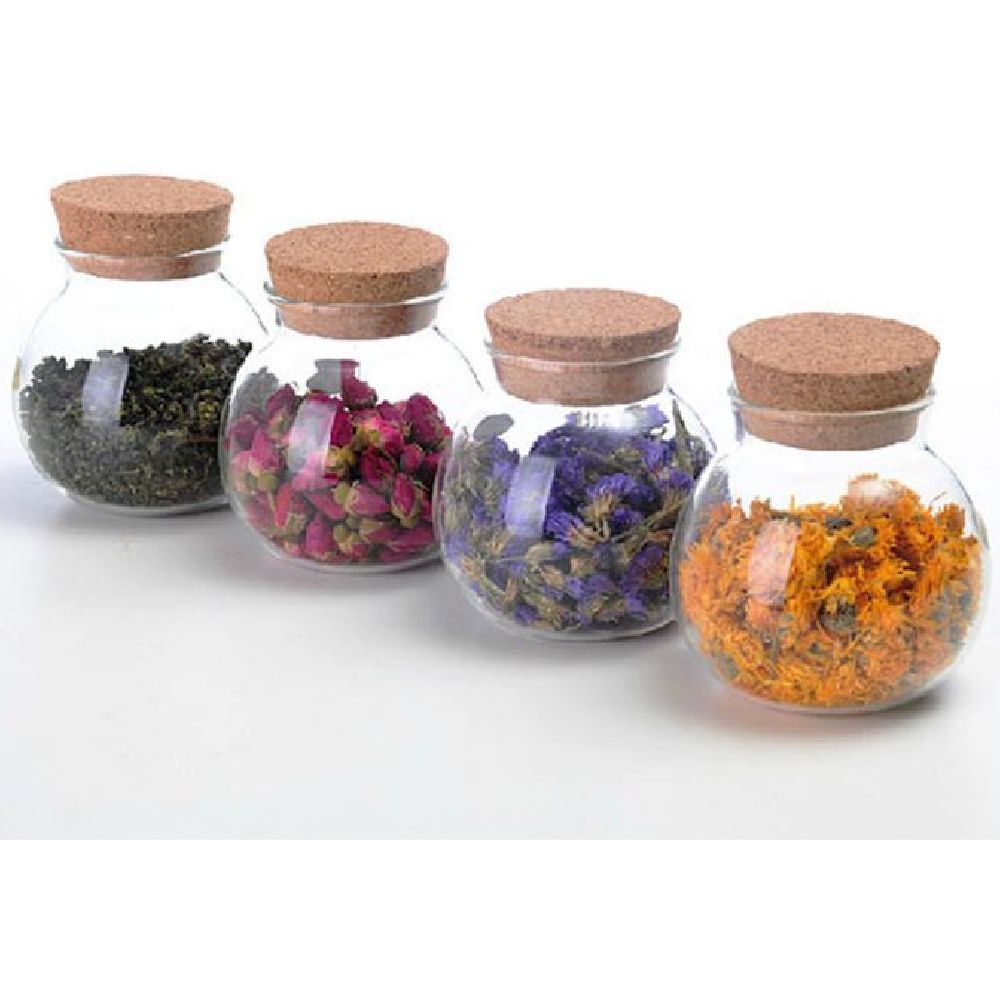 1Chase - Borosilicate Glass Storage Jar 500ml - Pack Of 4