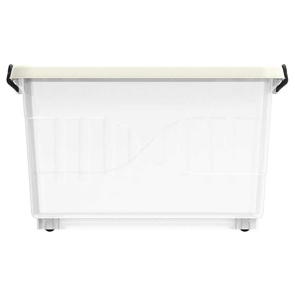 Cosmoplast - Plastic Storage Box w/ Wheels - 22L - White