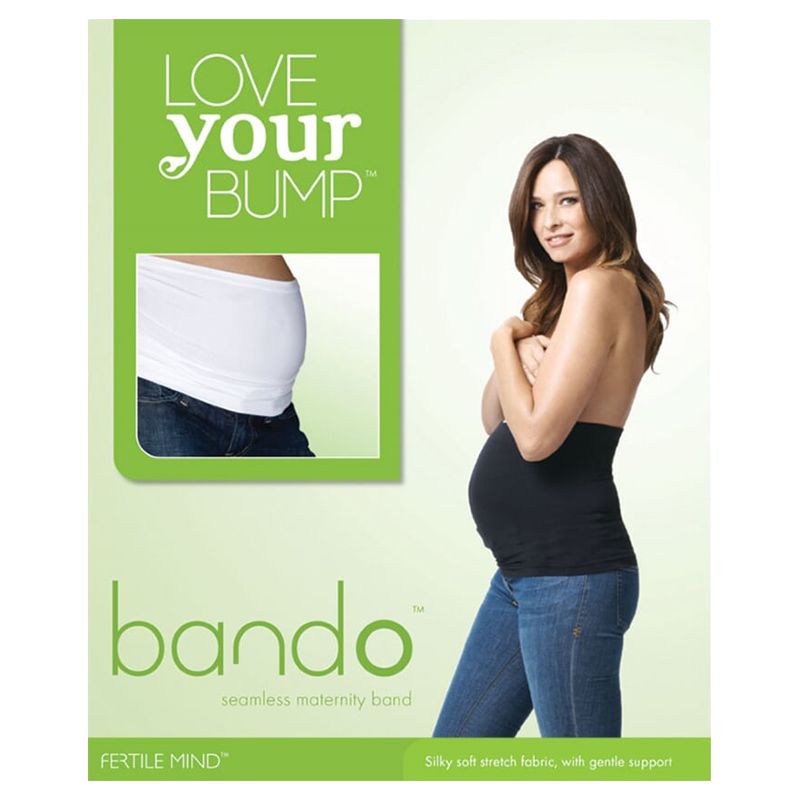 Fertile Mind Bando Essential Maternity Belly Band - Black