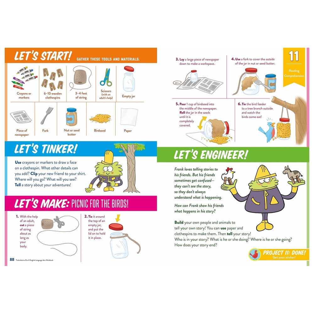 Tinkeractive Workbooks: Pre-K English Language Arts