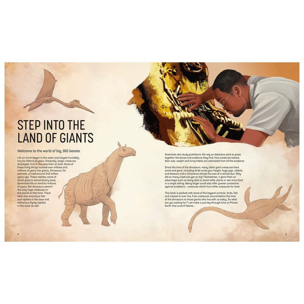  كتاب land of giants: the biggest beasts that ever roamed the earth