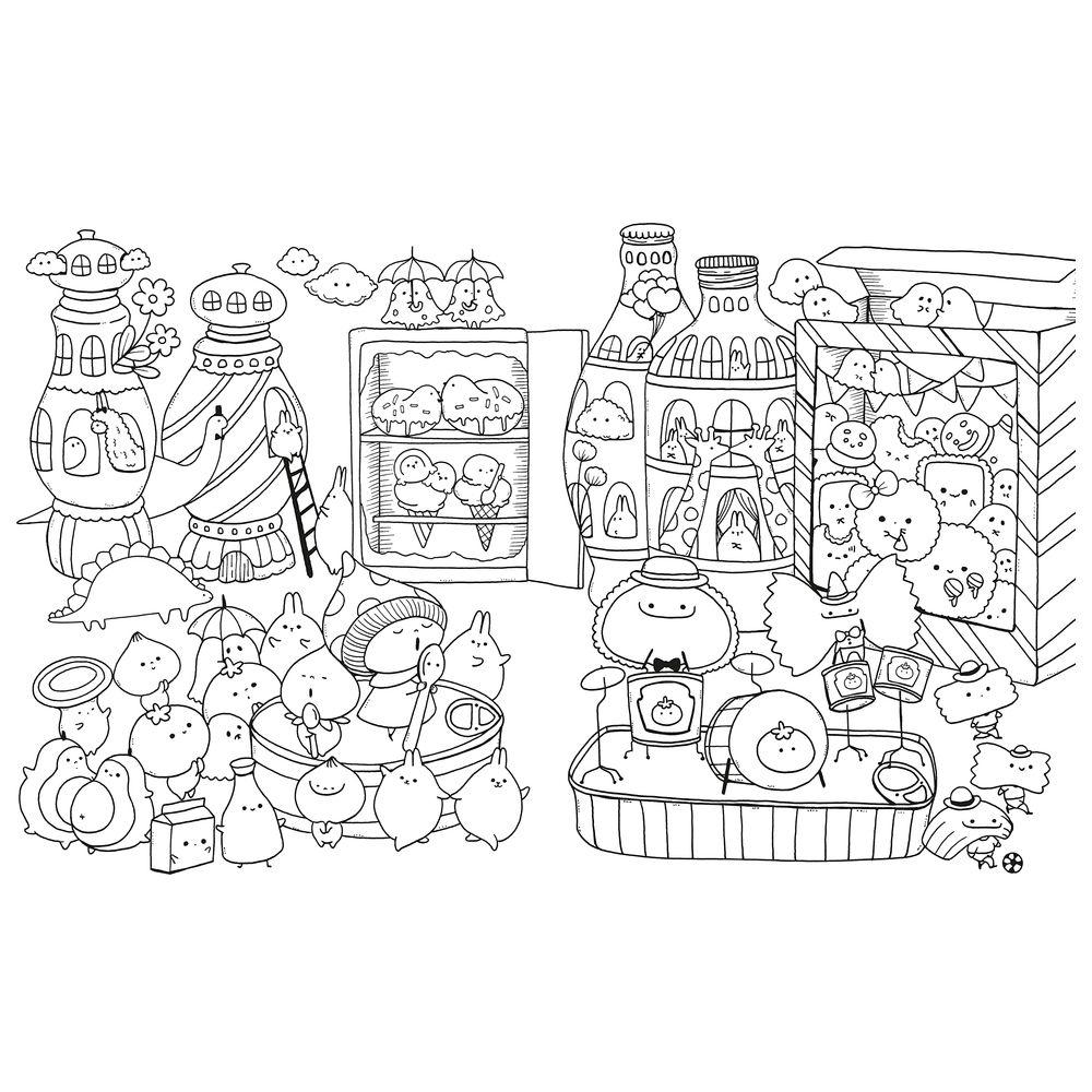 A Million Sweet Things: Adorable Cuties To Colour