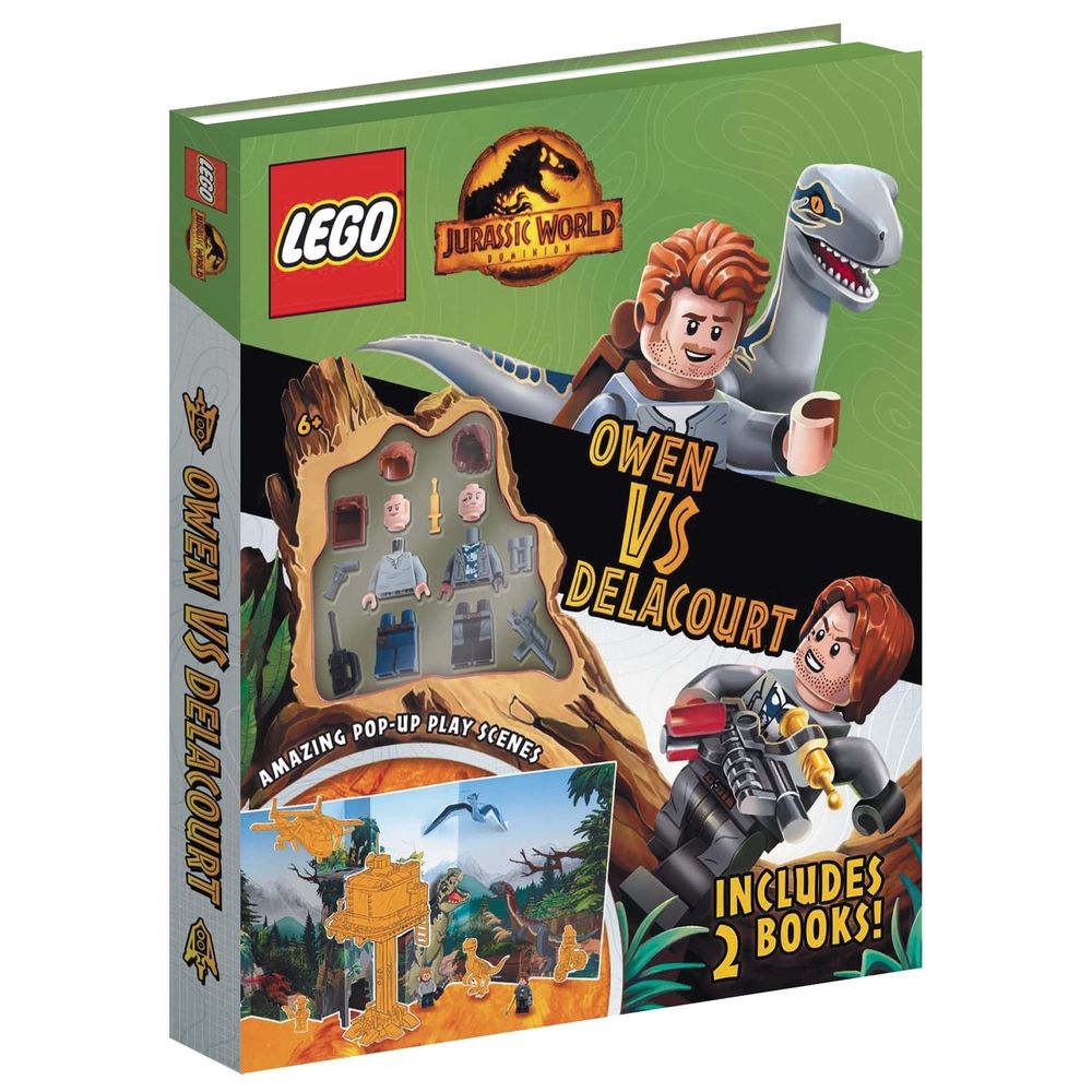  كتاب lego & jurassic world: owen vs delacourt