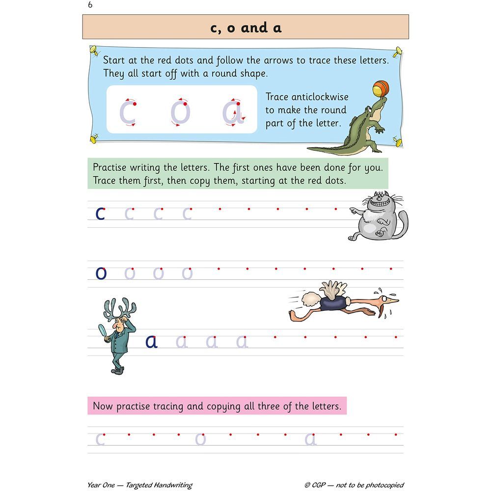  كتاب ks1 english targeted practice book: handwriting - year 1