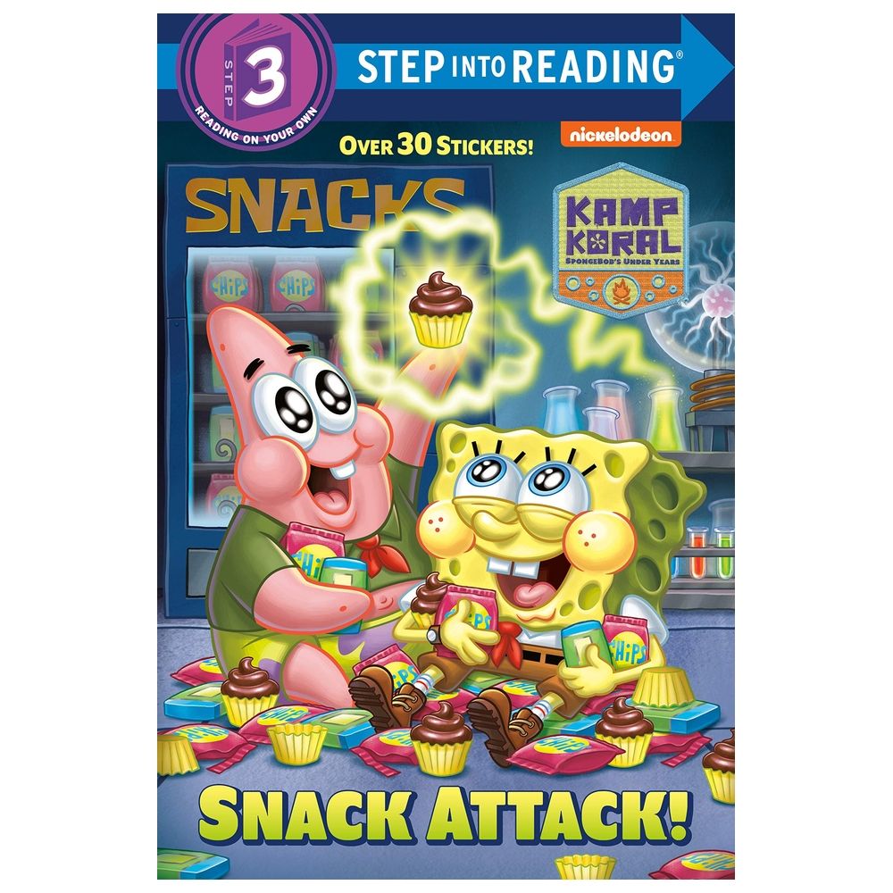  كتاب snack attack! (kamp koral: spongebob's under years)