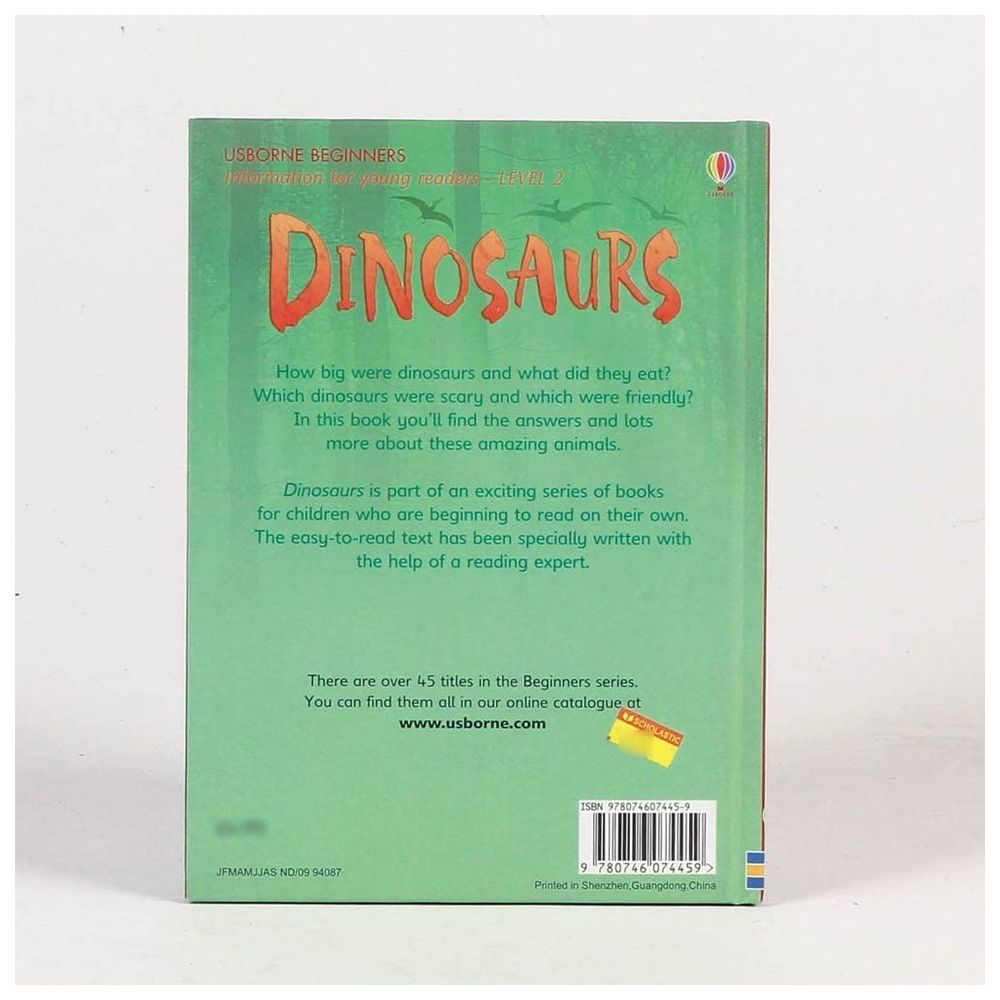  كتاب dinosaurs (usborne beginners s.)