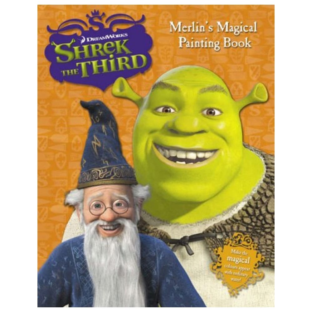 كتاب تلوين Shrek The Third - Merlin's Magical Painting Book