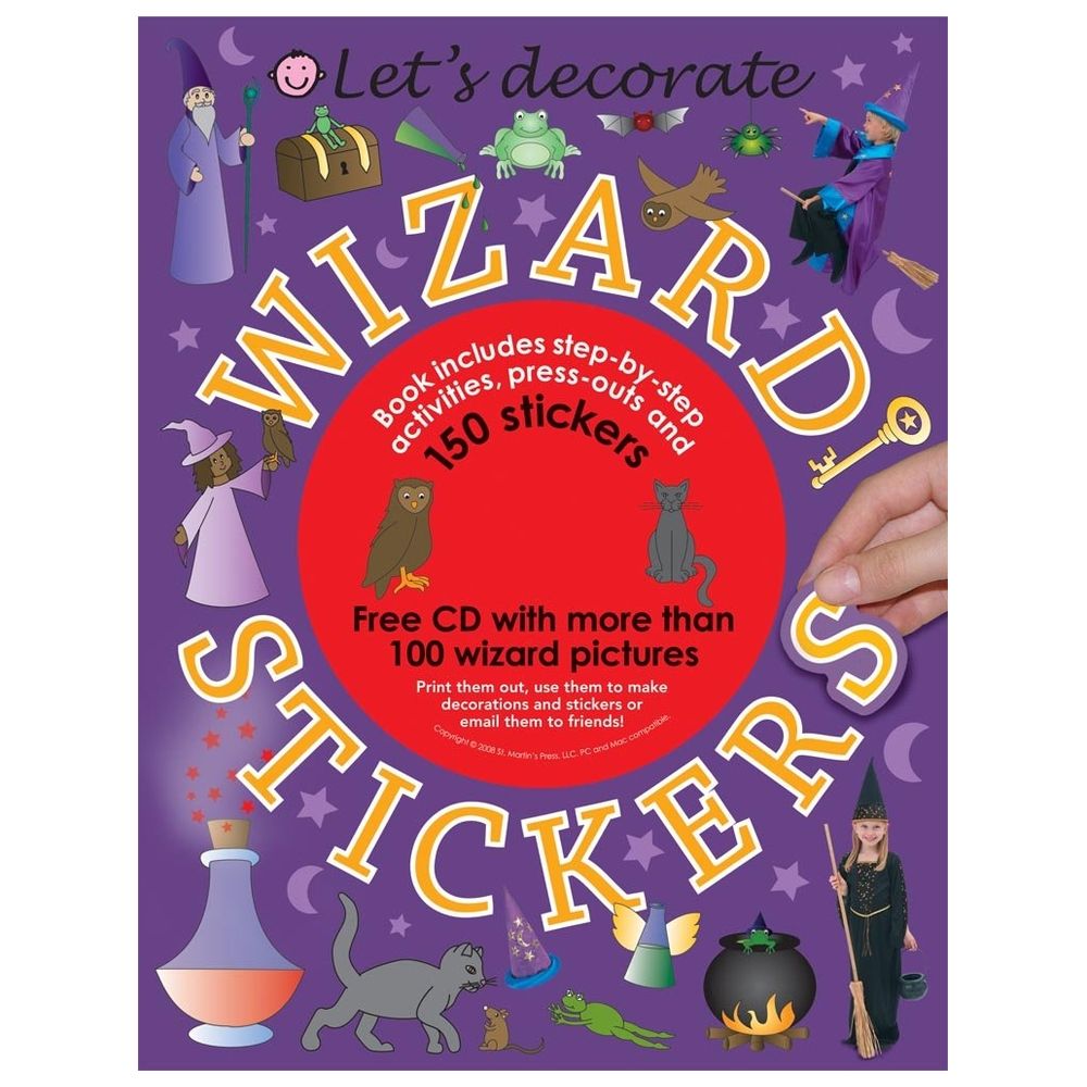 كتاب ملصقات Let's Decorate Wizard Stickers