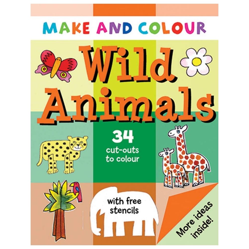  كتاب make and colour wild animals (make & colour)