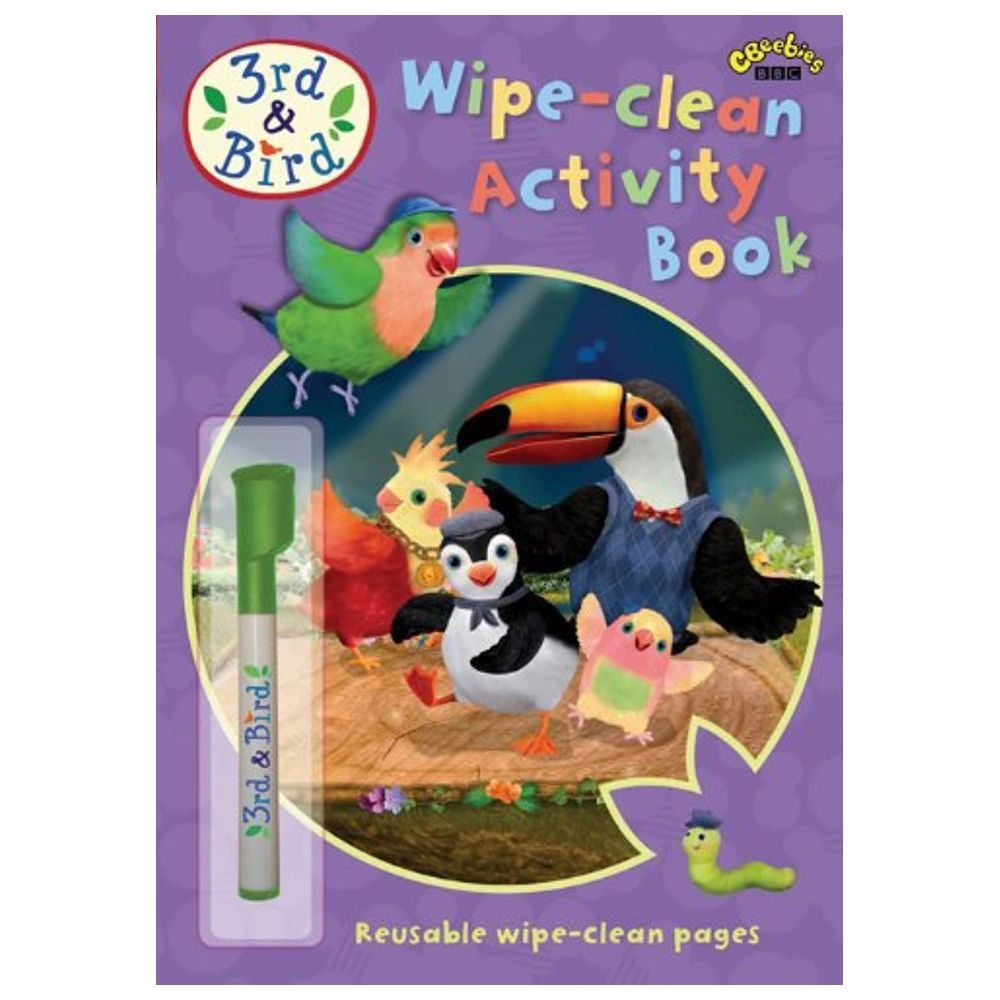  كتاب 3rd and bird wipe-clean activity book