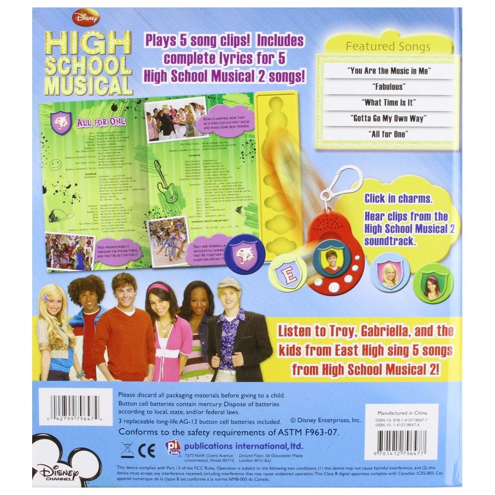 High School Musical Clip On Charm Book