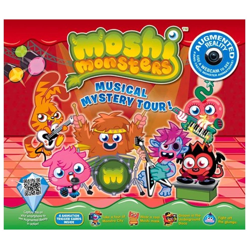  كتاب moshi monsters musical mystery tour: an augmented reality book