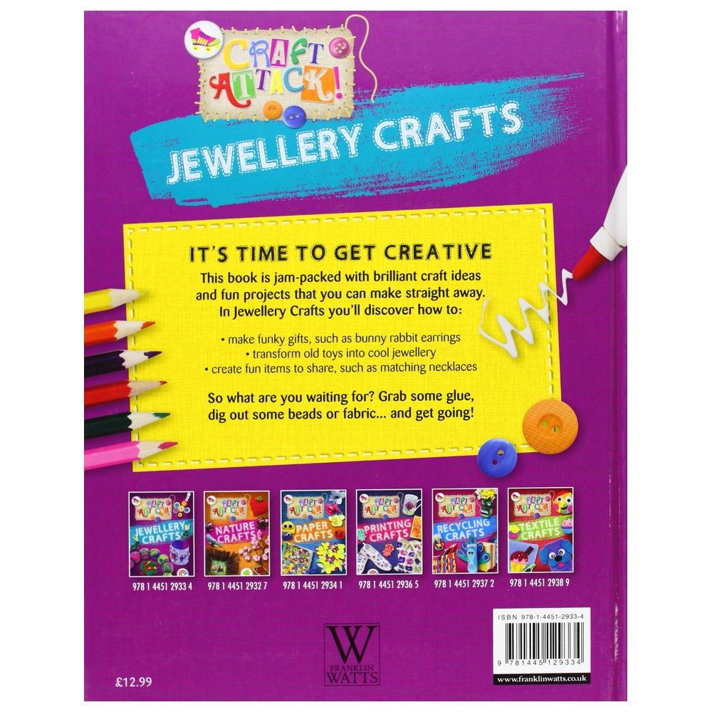  كتاب craft attack: jewellery crafts