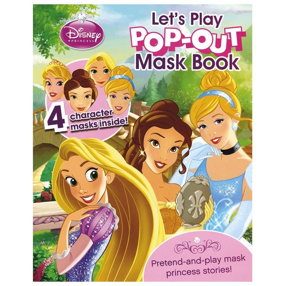  كتاب disney princess let's play pop-out mask book