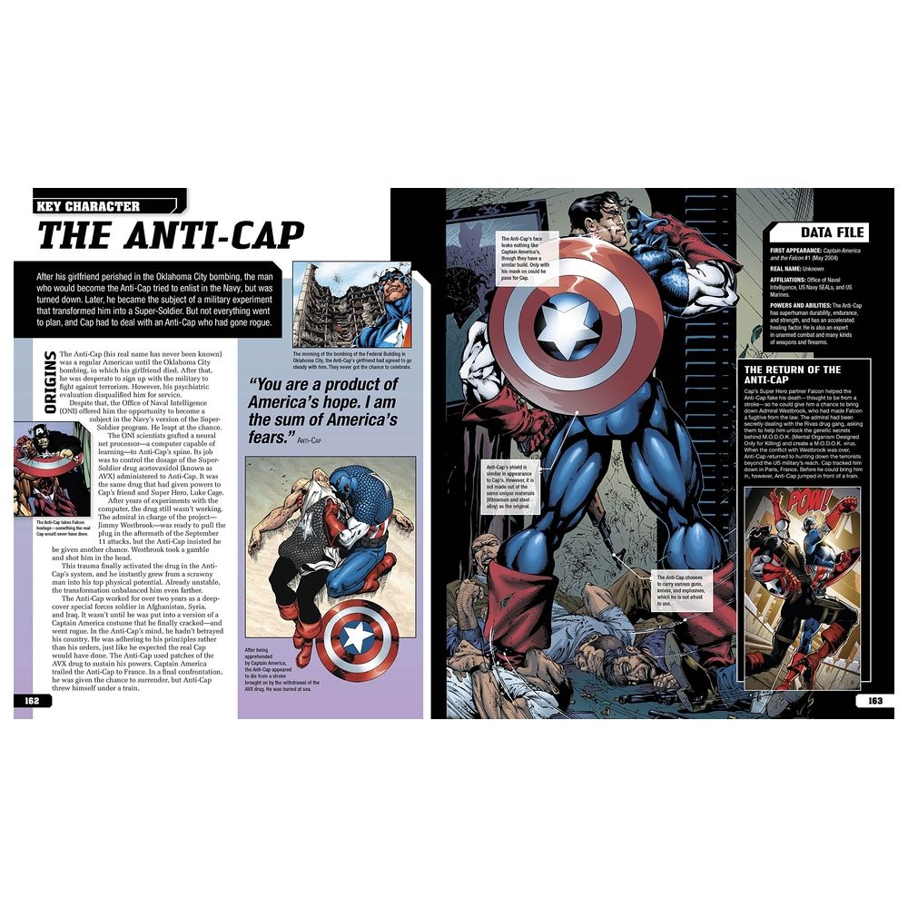  كتاب captain america: the ultimate guide to the first avenger