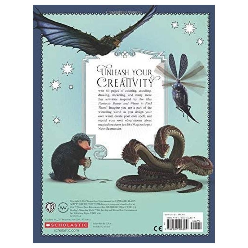 كتاب تلوين وأنشطة Fantastic Beasts and Where to Find Them: Coloring and Creativity