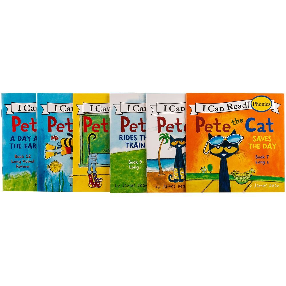 مجموعة كتب Pete the Cat Phonics - 12 كتاب