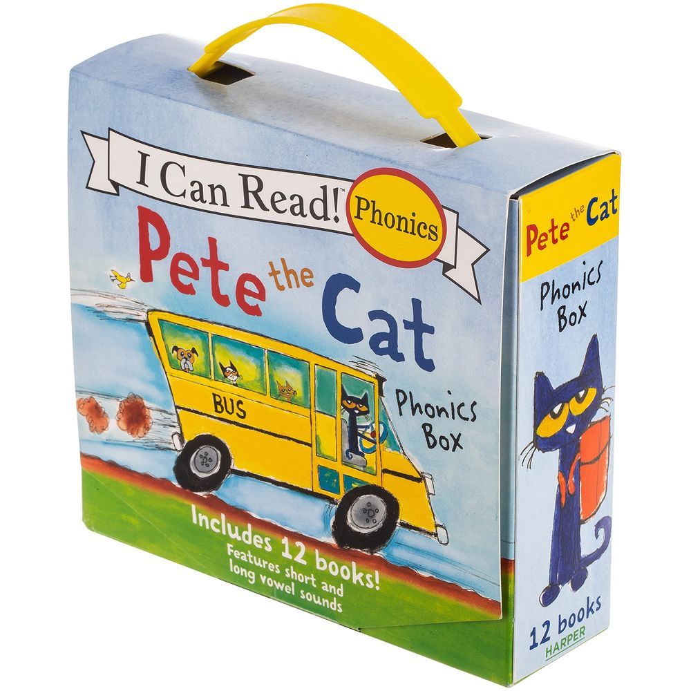 مجموعة كتب Pete the Cat Phonics - 12 كتاب