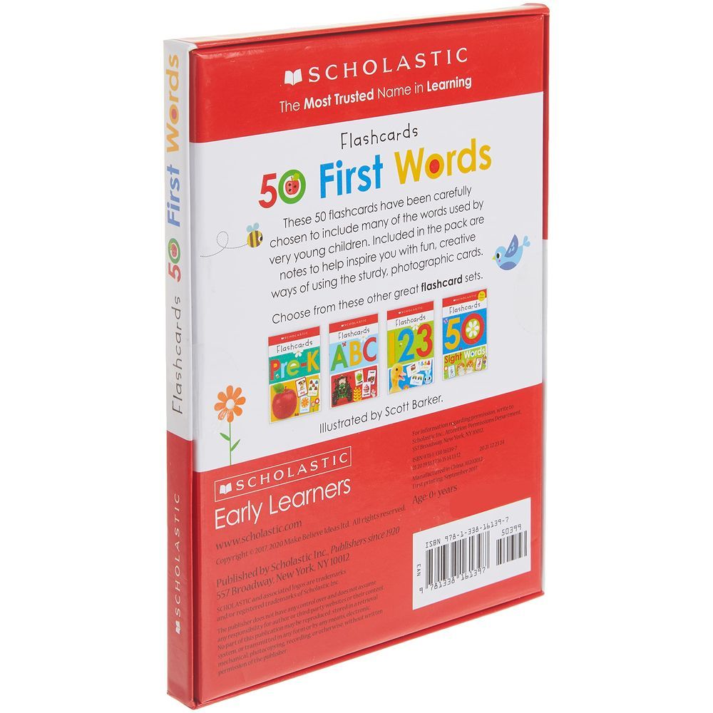 بطاقات تعليمية Write and Wipe Flashcards First 50 Words