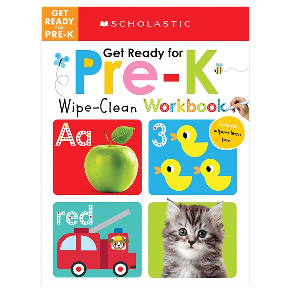 كتاب Wipe Clean Workbooks -- Get Ready for Pre-K