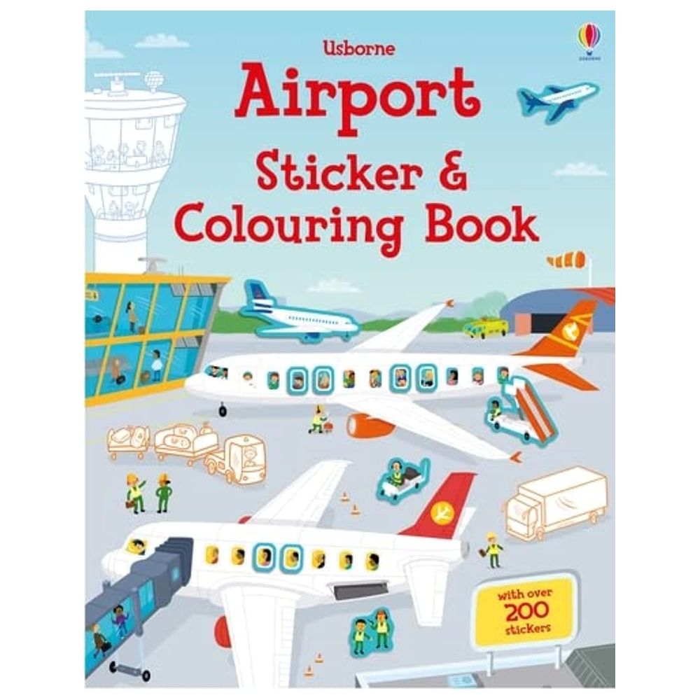 Usborne Books - Airport Sticker & Colouring Book