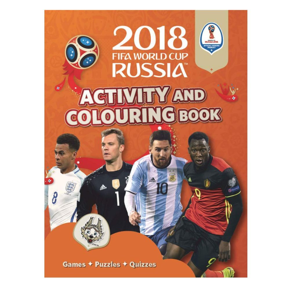  كتاب 2018 fifa world cup russia activity and colouring book