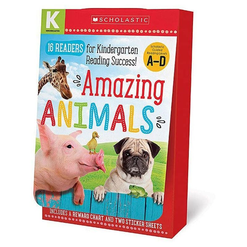 مجموعة كتب Amazing Animals Kindergarten A-D Reader Box Set 