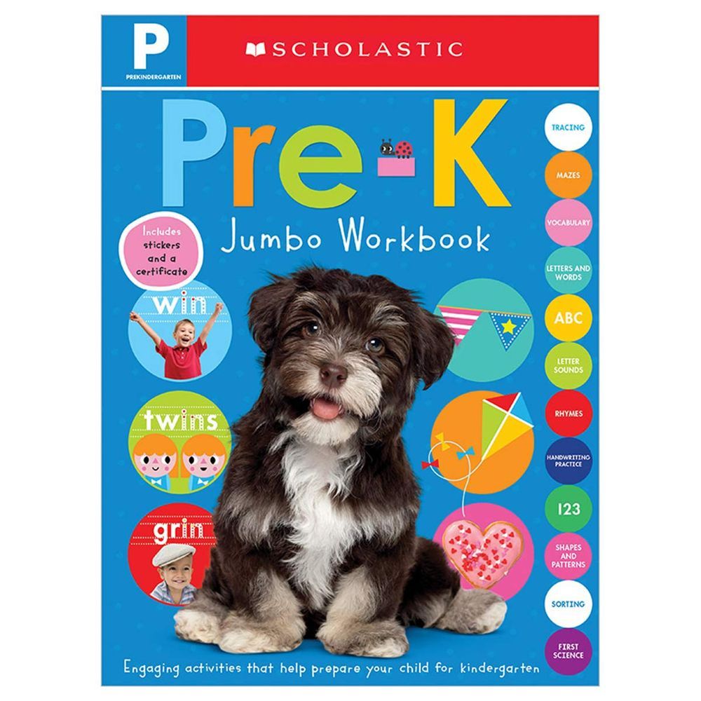 كتاب تمارين Jumbo Workbook Pre Kindergarten