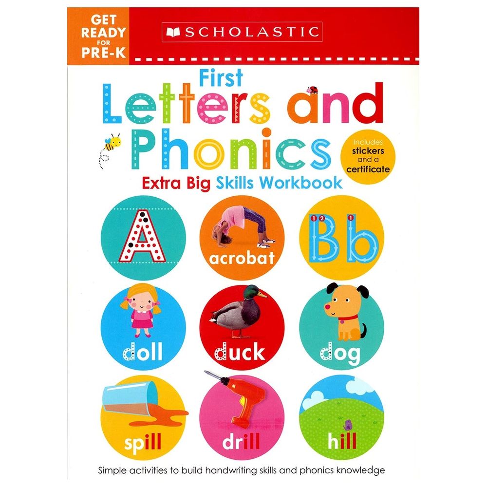 1St Letters And Phonics (Scholastic Early Learners: Get Ready For Pre-K Extra Big Skills)