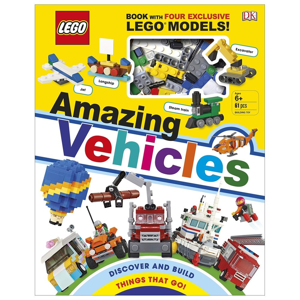 كتاب Lego Amazing Vehicles: Includes Four Exclusive Mini Models